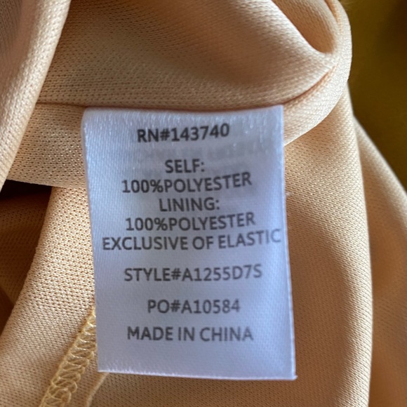 After Market Golden Ruffle Off Shoulder Dress - Picture 3 of 6